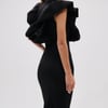 AKIRA Truth Be Told Midi Dress | Black | Size Small