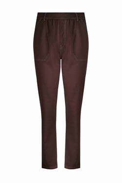 Weird Fish Malorri Chino Trousers Mulled Wine Size 8
