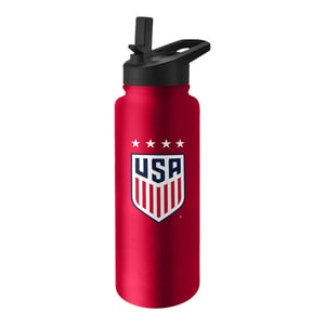 Logo USWNT 34 oz. Stainless Red Quencher Bottle
