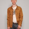 Cotton Workshirt In Mustard