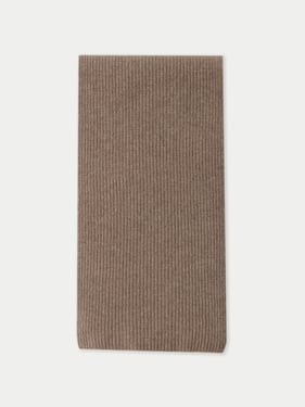 Organic Color Fisherman Knit Scarf - One Size / taupe / AK34-57/0000