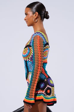 AKIRA Paradise Found Knit Mini Dress | Size XL