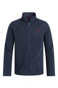 Weird Fish Merrill Full Zip Textured Fleece Midnight Size S