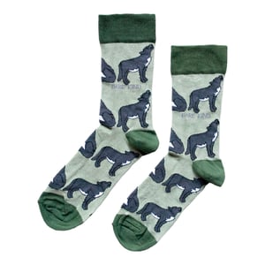 Save the Wolves Bamboo Socks | UK Adult 4-7