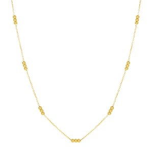 Three Satellite Chain Necklace Waterproof