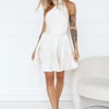 Creating Magic Satin Mini Dress Champagne