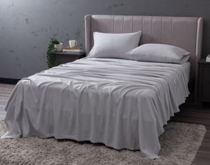 QE Home Cuddle Fleece Sheet Set in Granite, Grey, Queen