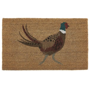 Printed Coir Pheasant Doormat - 45x75cm