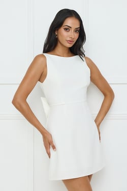 Enchanted Waltz Mini Dress White