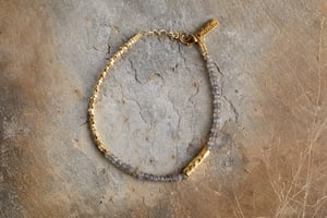 nkuku Perdu Labradorite Bracelet | Gifting | One Size | Gold