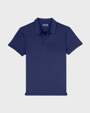 Vilebrequin - Men Tencel Polo Shirt Solid - Polo - Pirinol - Blue - Size XXXL