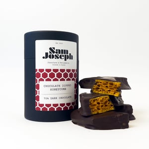 Dark chocolate honeycomb