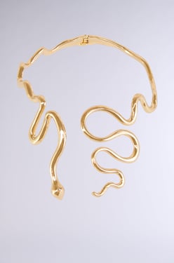 AKIRA Winding Snake Statement Necklace