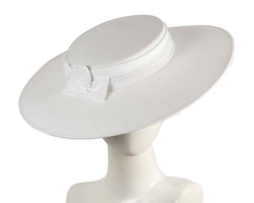 White boater hat by Max Alexander