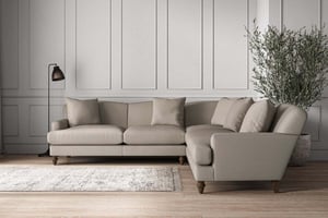nkuku Deni Large Corner Sofa | Make To Order | Recycled Cotton Flax | No Colour