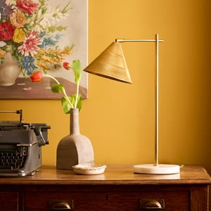 Elijah table lamp in brass and marble
