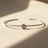 Alexandrite June Birthstone Sterling Silver Bangle