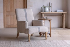 nkuku Kallu Wool & Cotton Occasional Dining Chair | Seating | One Size | Natural