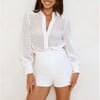 Simple Things Embroidered Shirt White