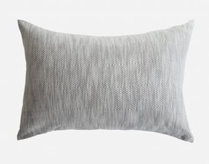 QE Home Sheldon Pillow Sham, Geometric, Grey, Queen