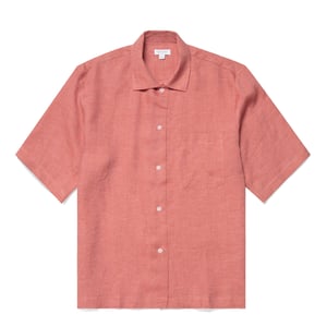 Sunspel Womens S/S Shirt Burnt Sienna