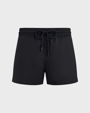 Vilebrequin - Men Swimwear Short And Fitted Stretch Solid - Swimwear - Man - Black - Size XXXL