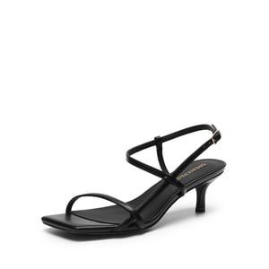 DREAM PAIRS Women   s Kitten Heels with Crossover Straps