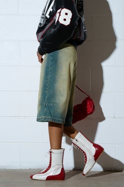 AKIRA Azalea Wang Passer Sporty Flat Bootie | Size 11