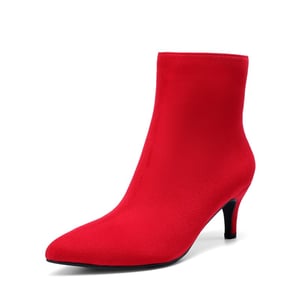 DREAM PAIRS Women   s Pointed Toe Stiletto Ankle Boots