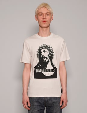 Love Your Idols' T-Shirt in Ecru