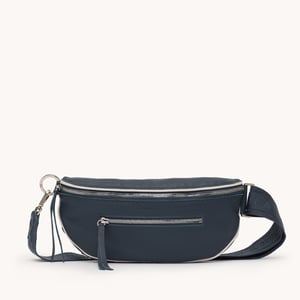 Hammitt Charles Crossbody Nautical Navy Silver Med