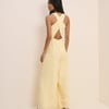 Butter Yellow Wide Leg Reign Jumpsuit