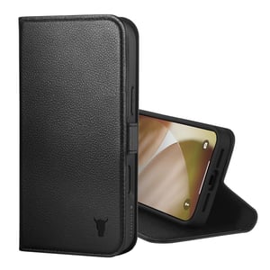 iPhone 17 Pro Max Leather Case (MagSafe Charging) - Black