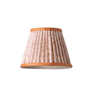 18cm pendant shade in Dirty rose 'Spriglee' linen by Ellen Merchant