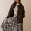Brown Cord Detail Barn Jacket