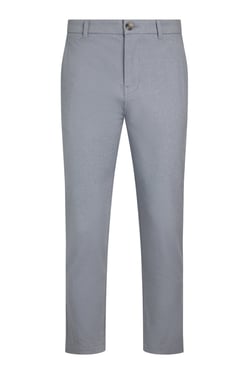 Weird Fish Charleigh Textured Chino Trousers Denim Blue Size 40