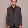 ST Striped Grey Wool Blazer