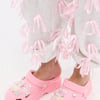 AKIRA Azalea Wang Mava Pearl Iridescent Flat Shoes | Pink | Size Medium