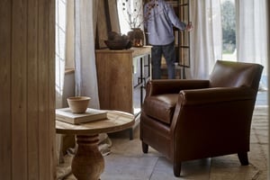 nkuku Knada Leather Armchair | Seating | One Size | Chocolate Brown