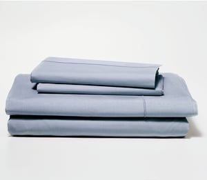 Percale Sheet Set - Full / Slate Blue