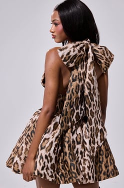 AKIRA Print Of The Season Bubble Mini Dress | Size XL