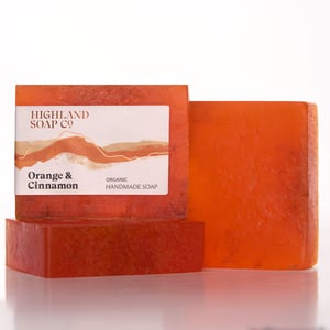 3 for £17 - Organic Soaps 150g - Sweet Orange & Cinnamon