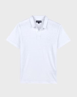 Vilebrequin - Men Linen Jersey Polo Shirt Solid - Polo - Pyramid - White - Size 4XL