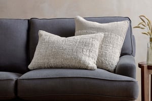 nkuku Puli Recycled Linen Cushion Cover | Textiles | Natural | 60 x 40 cm