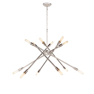 Cobra Large Polished Nickel Chandelier