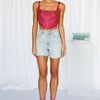 Ooh La La La Crop Pink Sequin