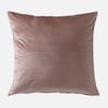 QE Home Anguilla Velvet Euro Sham, Pink, 26" x 26"
