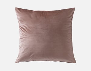 QE Home Anguilla Velvet Euro Sham, Pink, 26" x 26"