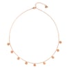 Multi Circles Necklace Rose Gold