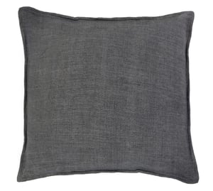 Montauk Linen Euro Sham   Charcoal